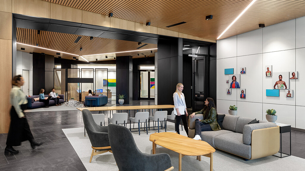 Foundation Medicine Headquarters' Reception Lobby